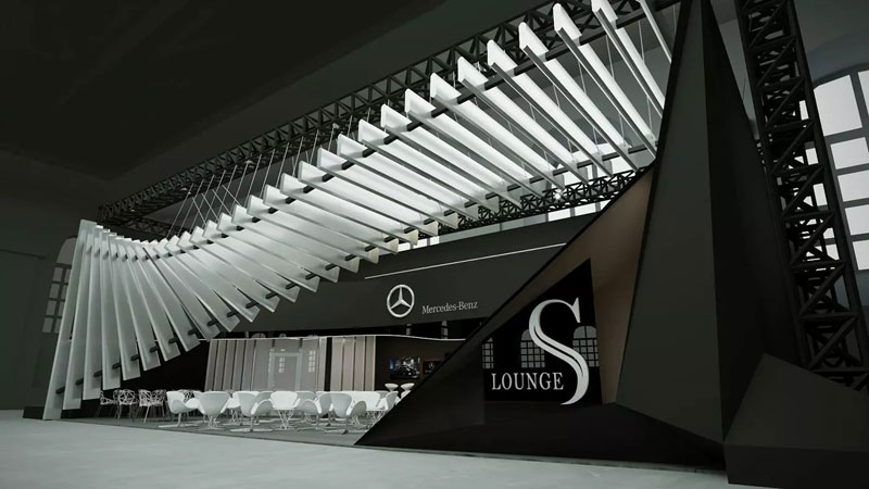 غرفه نمایشگاهی با طراحی مدرن